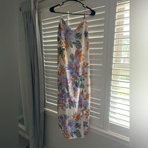 Mango floral maxi slip dress